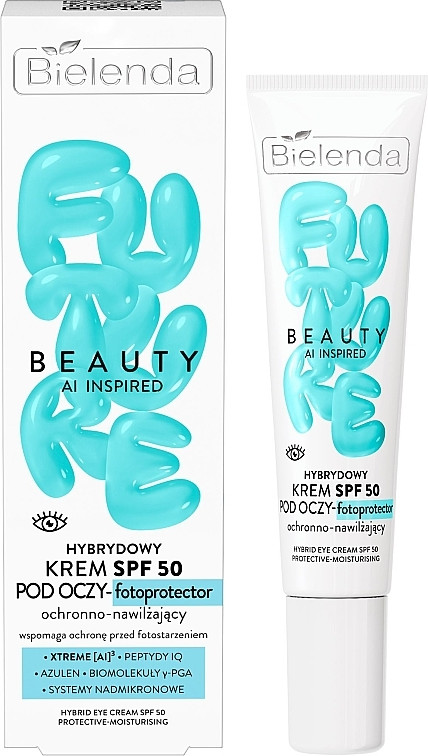 Крем для век Bielenda Future Beauty Гибридный SPF50 защитный увлажняющий (15мл) — фото 2