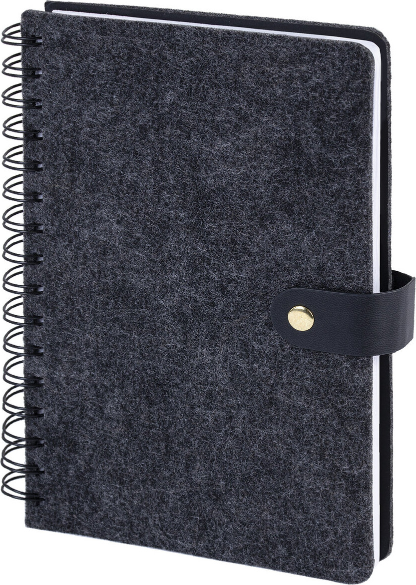 Ежедневник Brauberg Felt / 117132 (160л, черный)
