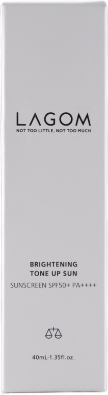 Крем солнцезащитный Lagom Brightening Tone Up Sun SPF 50+ PA++++ (40мл) — фото 2