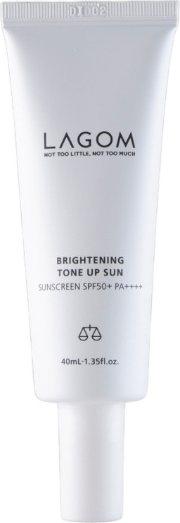 Крем солнцезащитный Lagom Brightening Tone Up Sun SPF 50+ PA++++ (40мл)