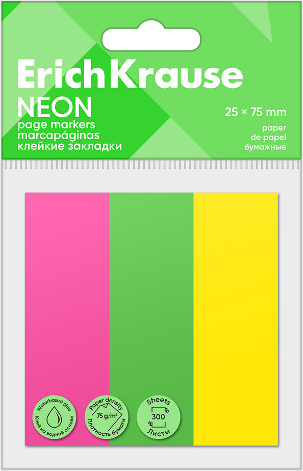 Стикеры канцелярские Erich Krause Neon / 61563