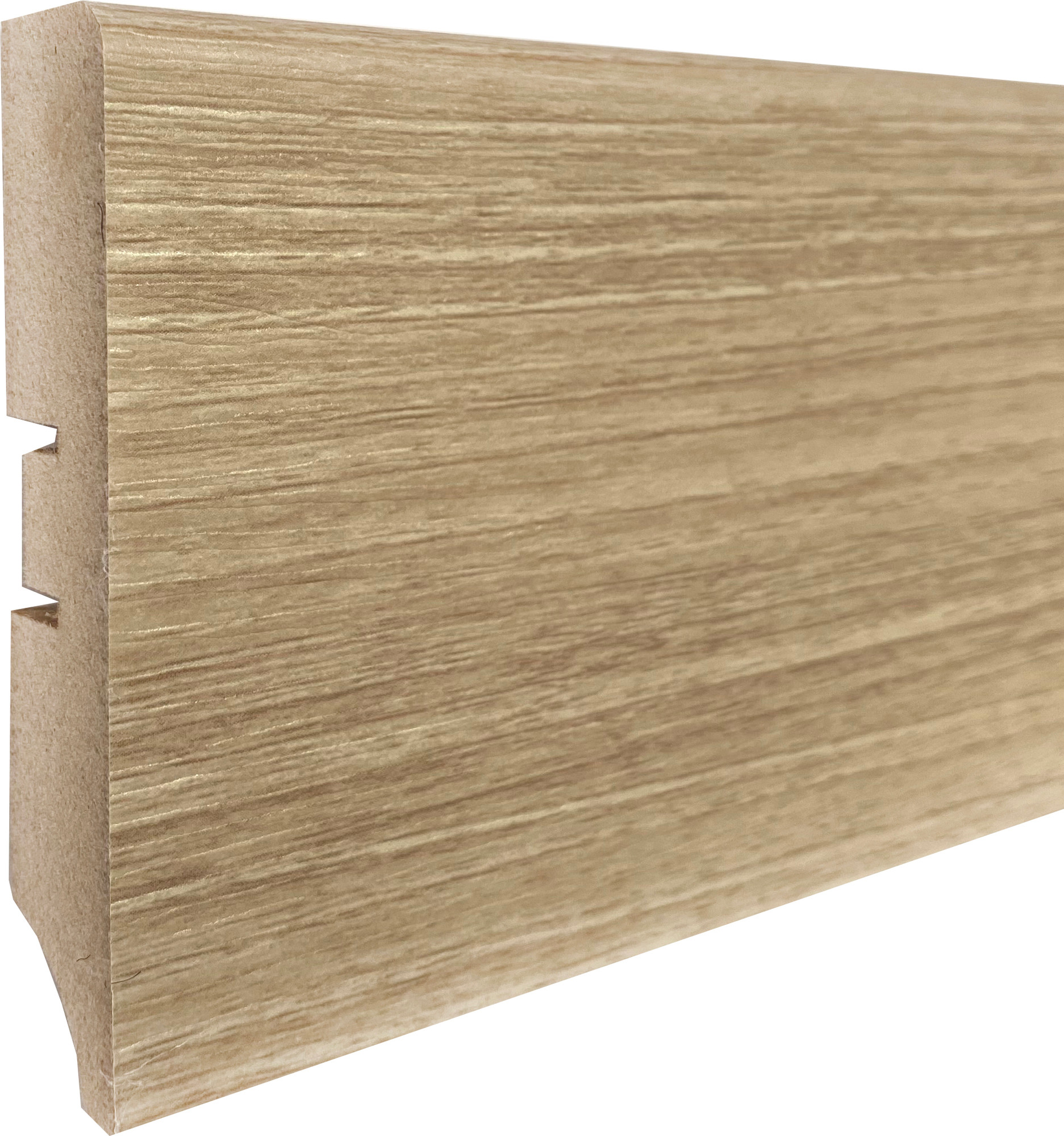 Плинтус Smartprofile МДФ Strong Color 80A Дуб Мелинга капучино П04 (2.4м)