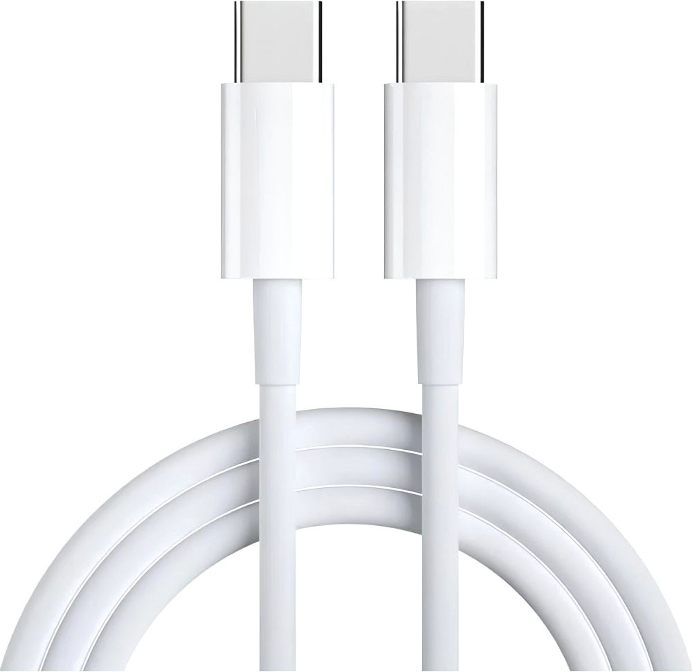 Кабель Rumi USB Type-C-USB Type-C (2м, белый)