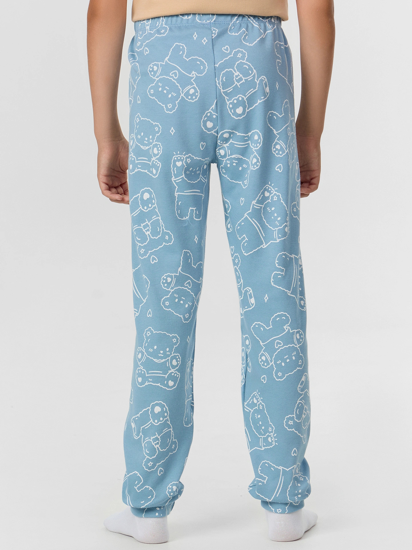 Пижама детская Mark Formelle 567743 (р.104-56, обжаренный миндаль/мишки на сине-голубом) — фото 6