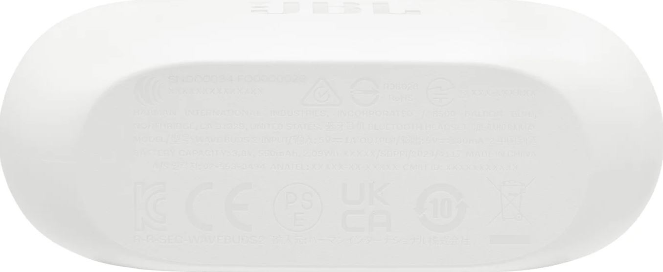 Беспроводные наушники JBL Wave Buds 2 / JBLWBUDS2WHT (белый) — фото 5