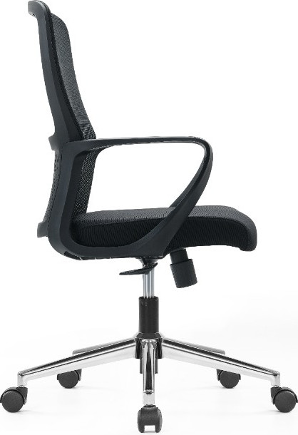 Кресло офисное SitZone U-069B (черный/хром) — фото 3