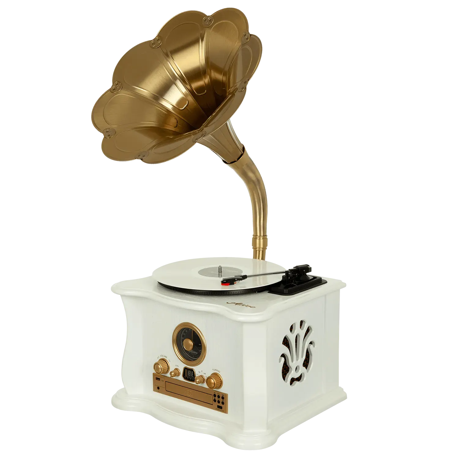 Проигрыватель виниловых пластинок Alive Audio Gramophone AA-HOC-08-WH