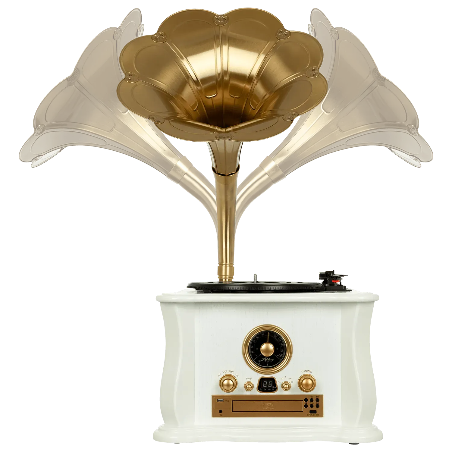 Проигрыватель виниловых пластинок Alive Audio Gramophone AA-HOC-08-WH — фото 6