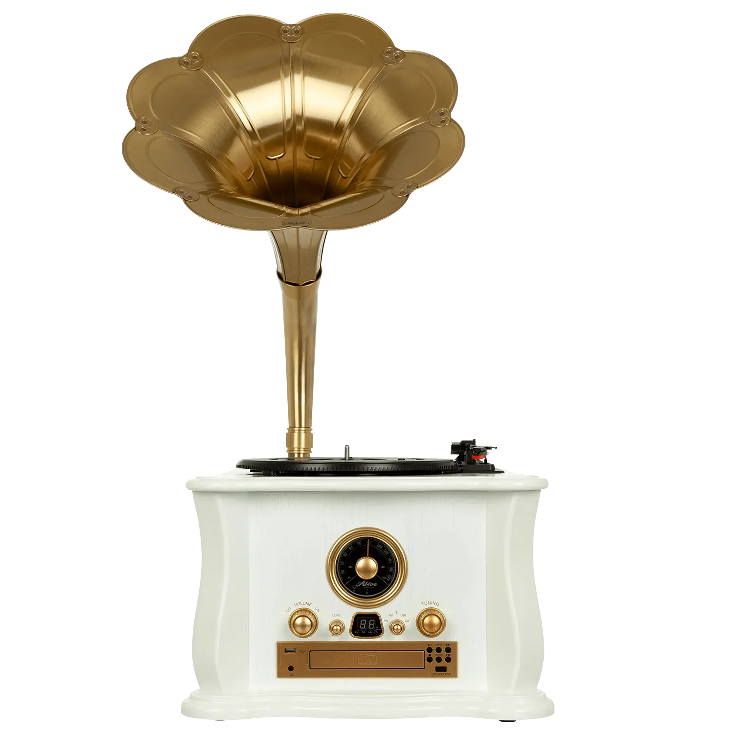 Проигрыватель виниловых пластинок Alive Audio Gramophone AA-HOC-08-WH — фото 3