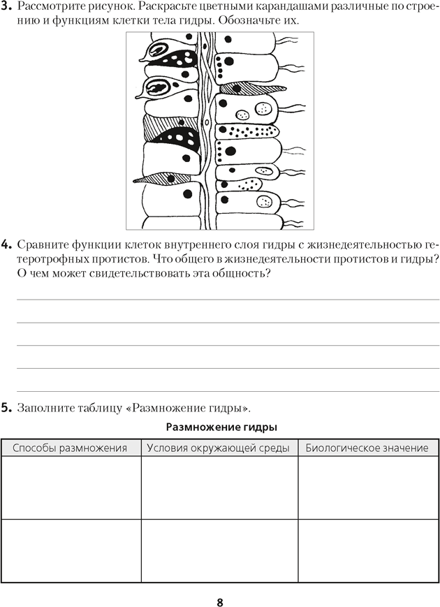 Рабочая тетрадь Аверсэв Биология. 8 класс. 2025, мягкая обложка (Лисов Николай) — фото 6
