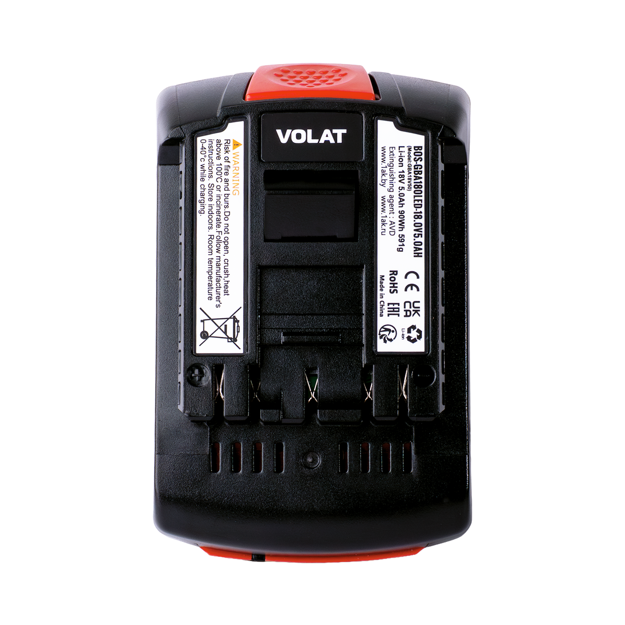 Аккумулятор для электроинструмента VOLAT VT-BOS-GBA180-18.0V5.0AH (для Bosch) — фото 3