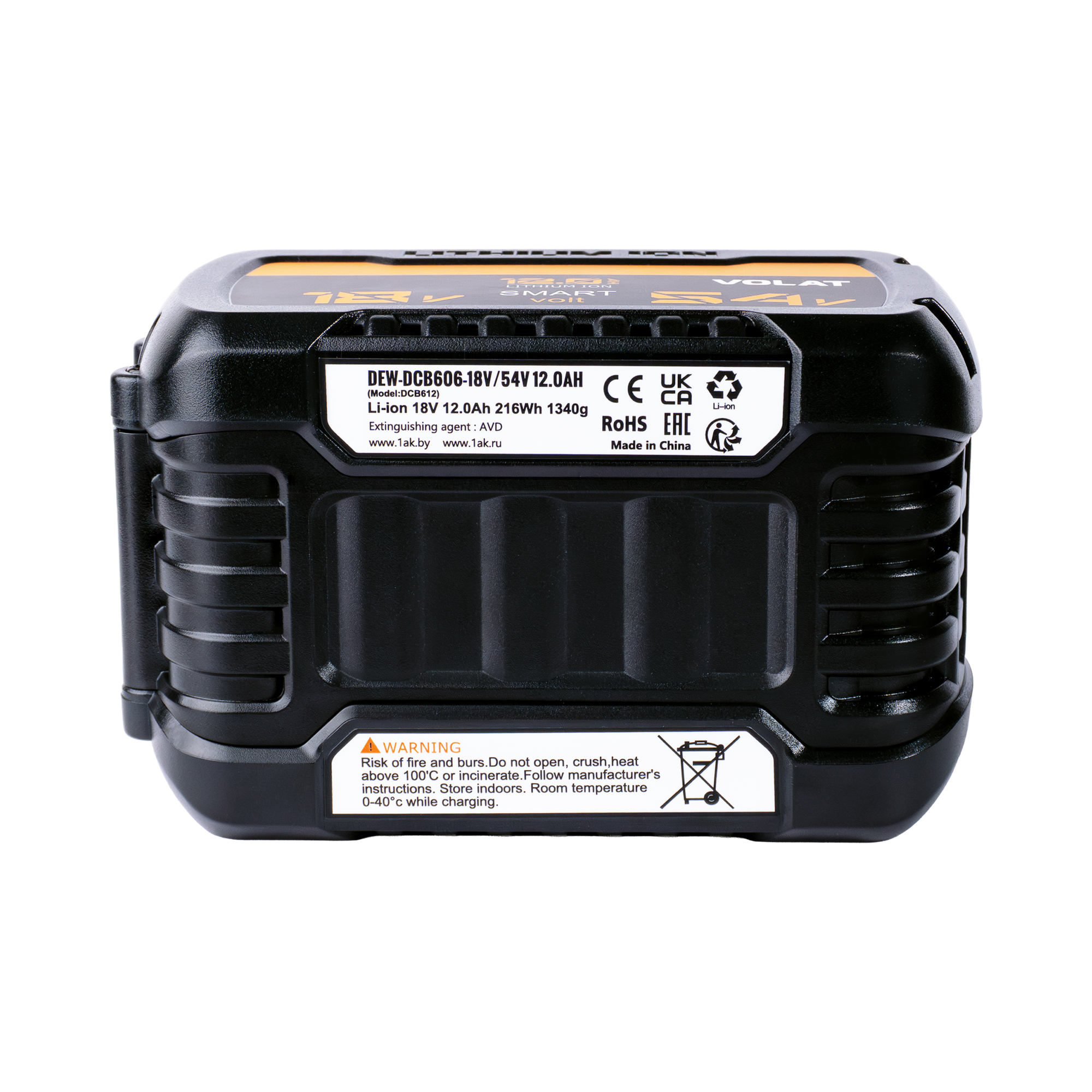 Аккумулятор для электроинструмента VOLAT VT-DCB606-18.0V/54.0V 12 (для DeWalt) — фото 3