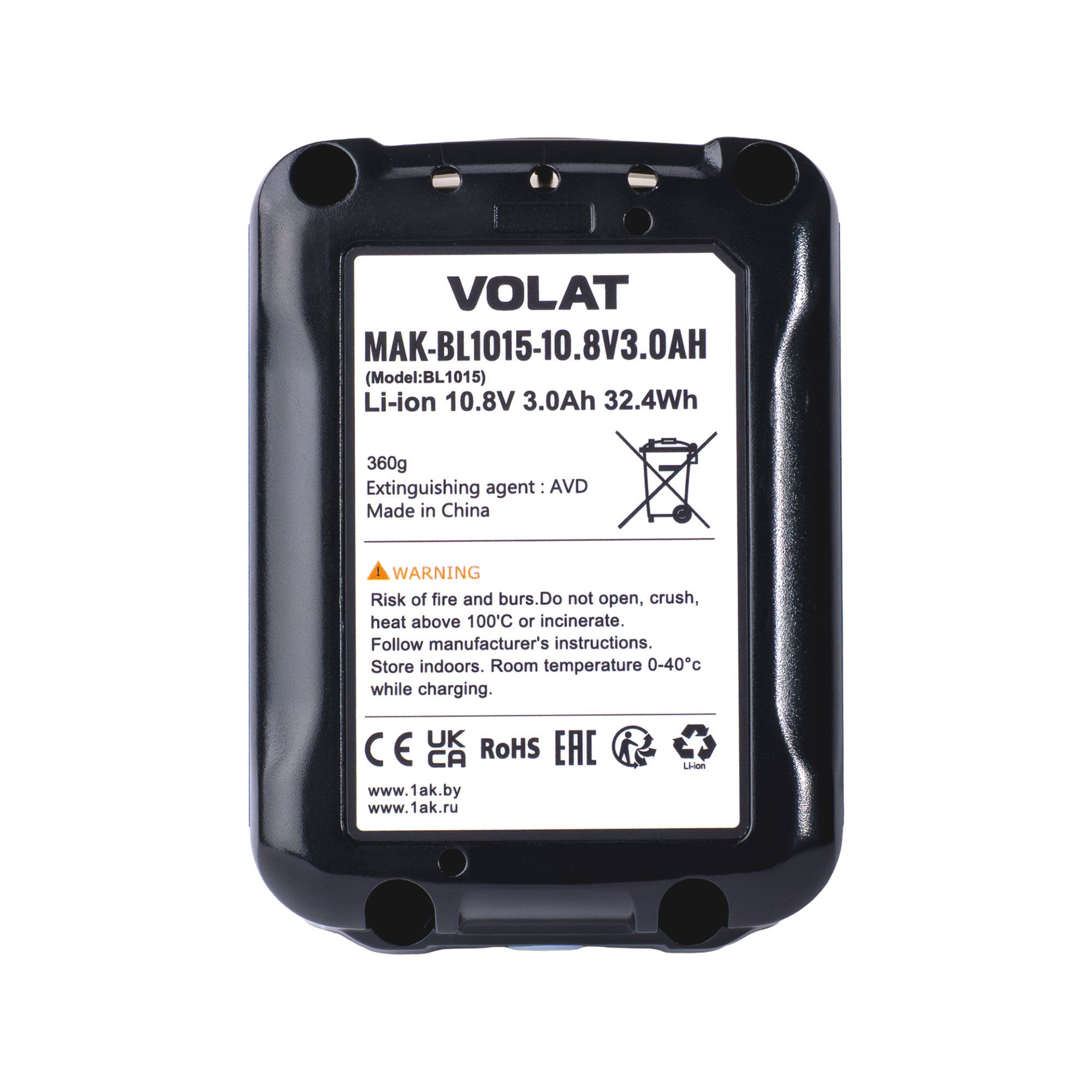 Аккумулятор для электроинструмента VOLAT VT-MAK-BL1015-3 (для Makita) — фото 4