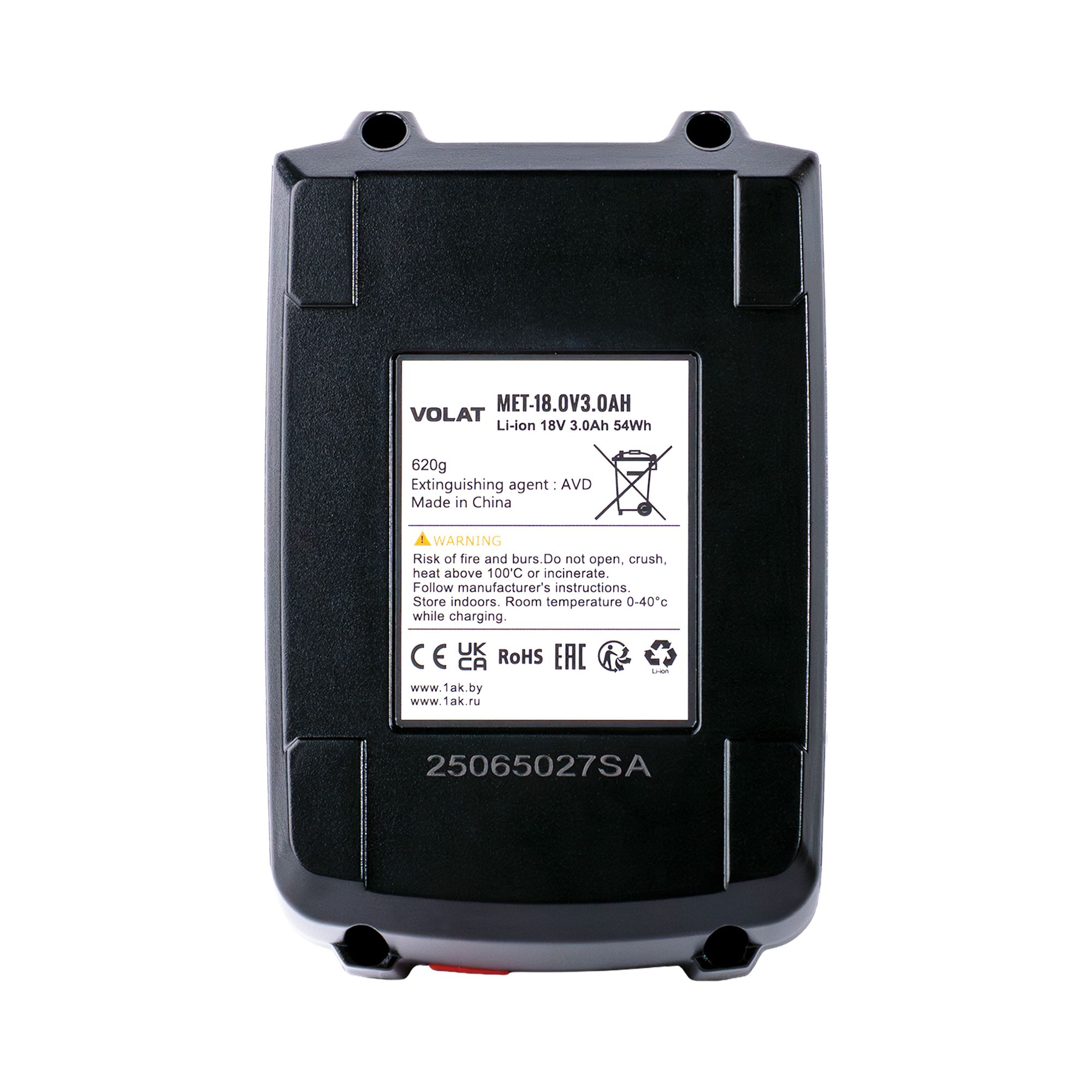 Аккумулятор для электроинструмента VOLAT VT-MET-18.0V3.0AH (для Metabo) — фото 4