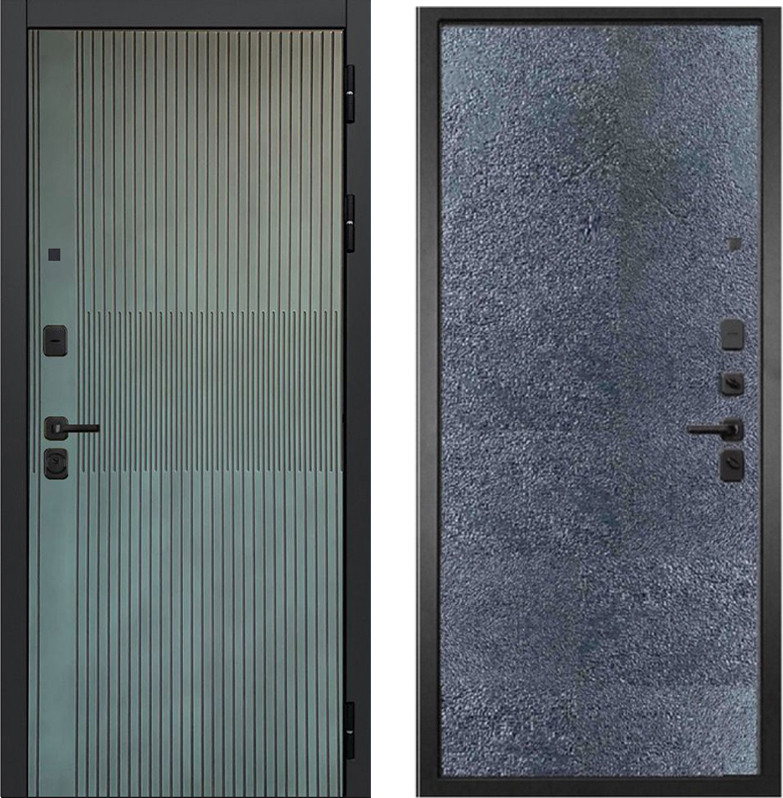 Входная дверь ГРАНИТ Бриони 77-1 бетон темный (86x205, правая)