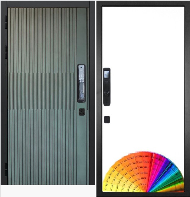 Входная дверь ГРАНИТ Бриони Смарт 49 под покраску (86x205, левая)