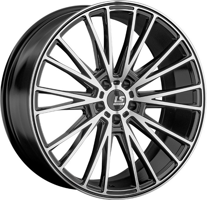 Литой диск LS wheels FlowForming RC60 21x9" 5x112мм DIA 66.6мм ET 34мм BKF