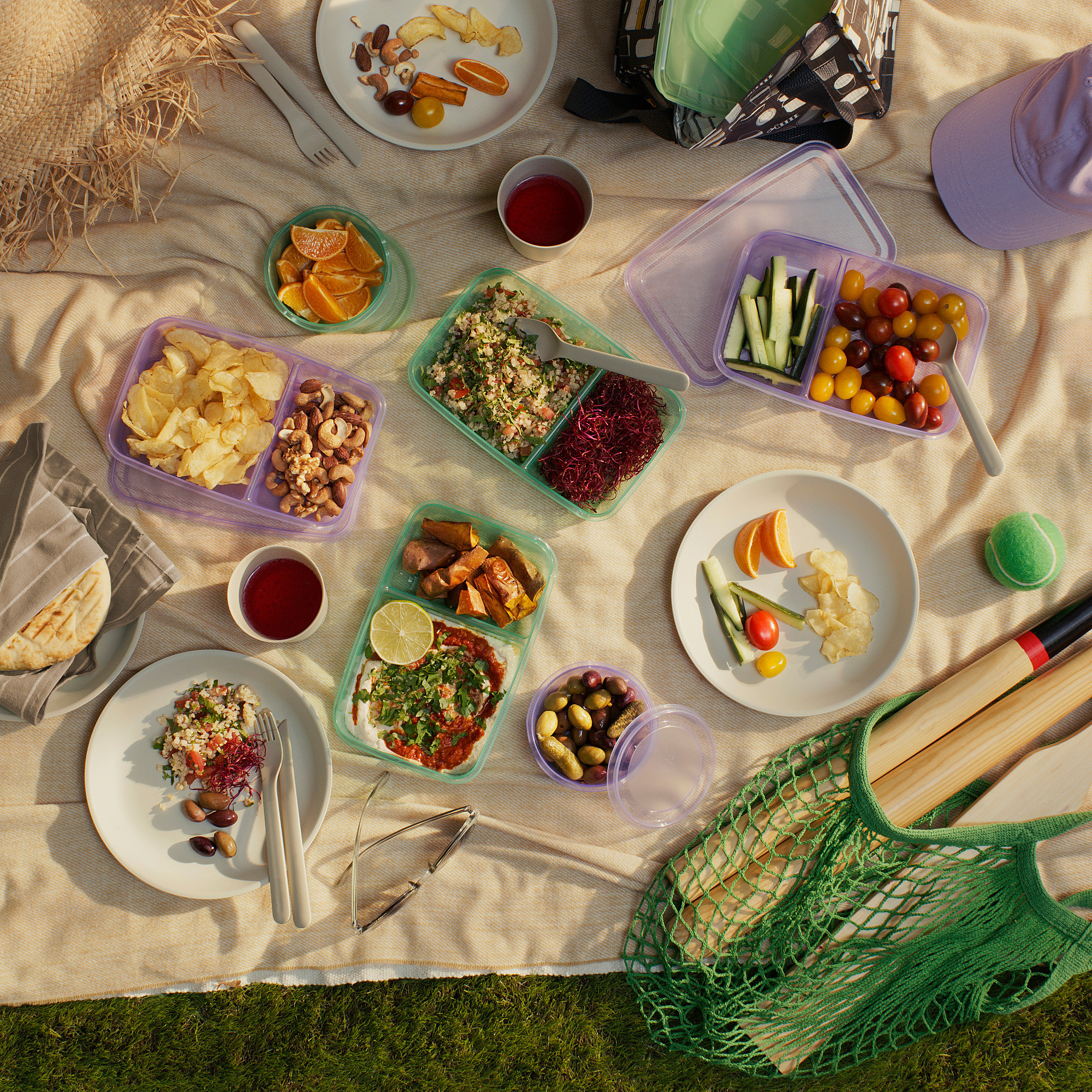 Набор контейнеров Ikea Прута 605.967.09 (2шт, сиреневый/зеленый) — фото 6