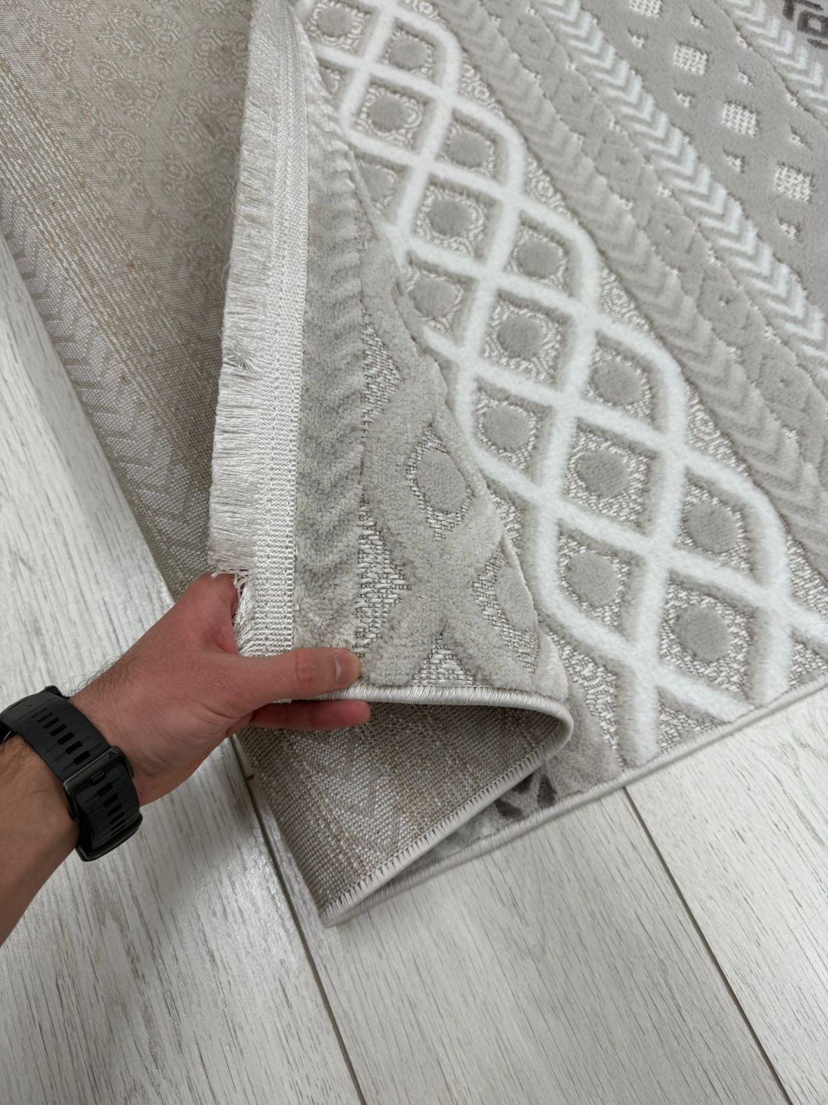 Ковер Radjab Carpet Моника Прямоугольник MC 385A / 12602 (2x2.9, Light Beige) — фото 6