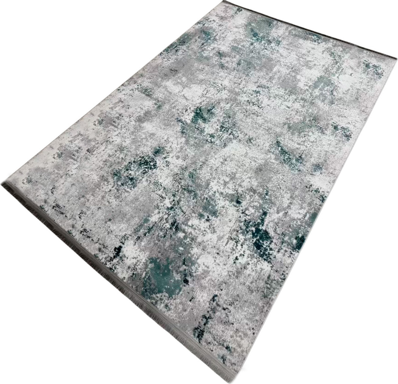 Ковер Radjab Carpet Амаль Прямоугольник 0901A / 13581 (2.4x3.4, Grey/D.Green)