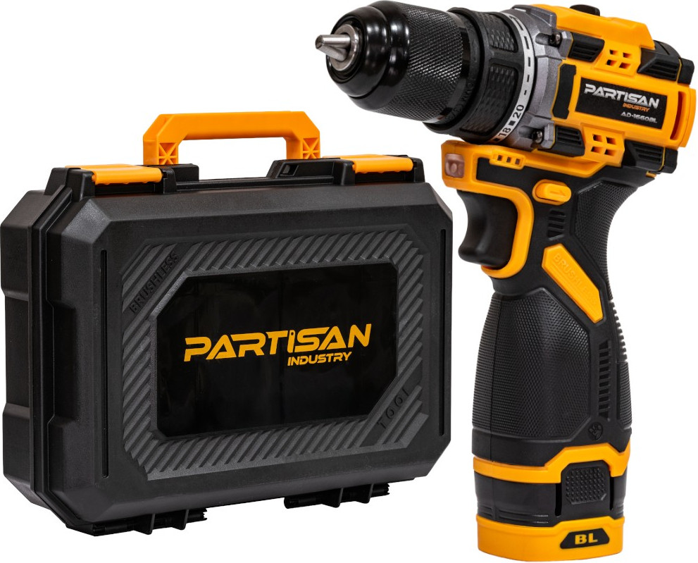 Аккумуляторная дрель-шуруповерт Partisan AD-1660BL / AD-1660BLPSN — фото 2