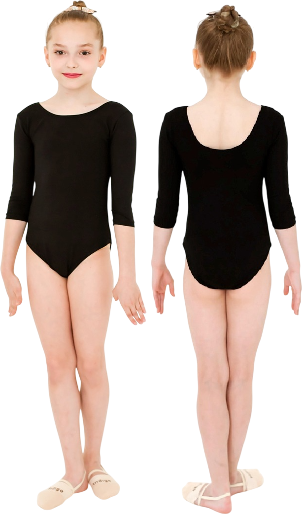 Купальник для художественной гимнастики Indigo Sport SM-137 (р.26, черный) — фото 2