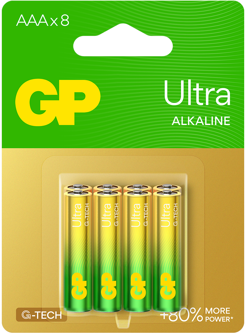 Комплект батареек GP Batteries Ultra LR03/24AUETA21-2GSBC8