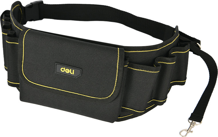 Пояс для инструмента Deli YS EDL5864 (600x145x45мм, ткань Oxford, черный/желтый)