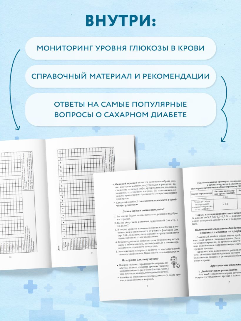 Дневничок Эксмо Дневник самоконтроля при сахарном диабете — фото 4