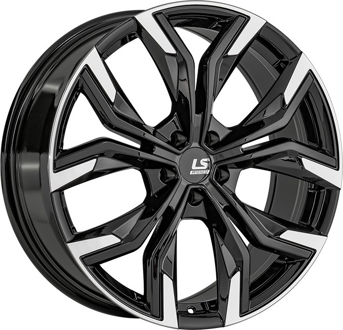 Литой диск LS wheels FlowForming RC92 19x8" 5x108мм DIA 63.3мм ET 45мм BKF