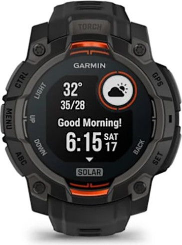 Умные часы Garmin Instinct 3 Solar 45mm / 010-02934-00 (черный) — фото 2