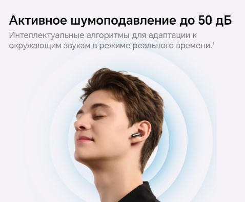 Беспроводные наушники HONOR Choice Earbuds X7 Pro / KSN-ME00 (серый) — фото 3
