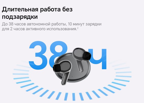 Беспроводные наушники HONOR Choice Earbuds X7 Pro / KSN-ME00 (серый) — фото 5