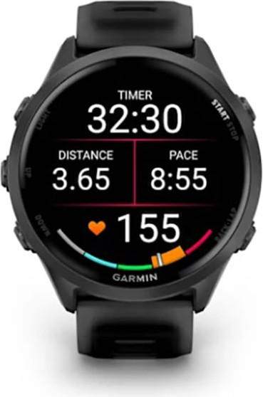 Умные часы Garmin Forerunner 570 47mm / 010-02971-00 (темно-серый, черный ремешок) — фото 4