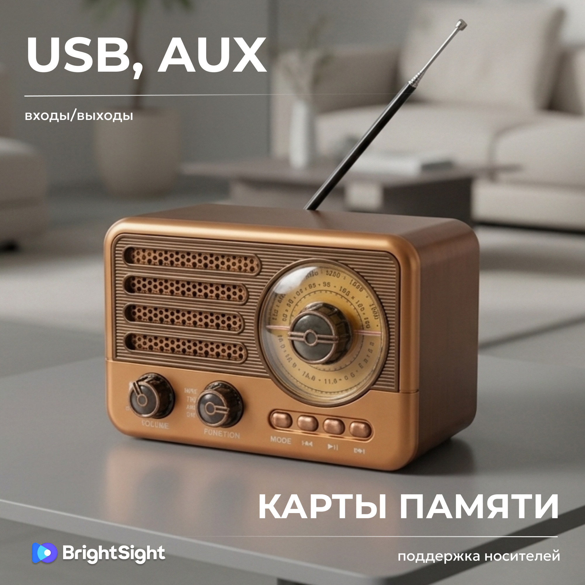 Радиоприемник BrightSight Vintage 29BTL — фото 3