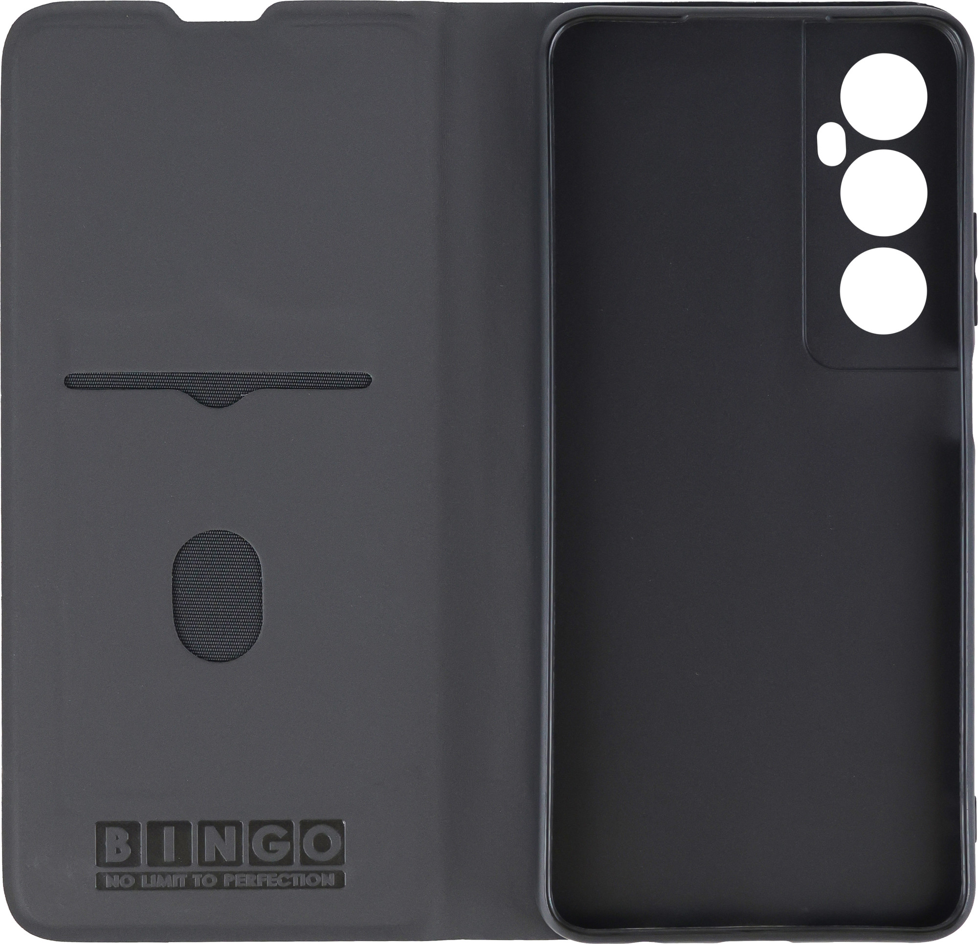 Чехол-книжка Bingo Magnetic для Realme C65 (черный) — фото 3