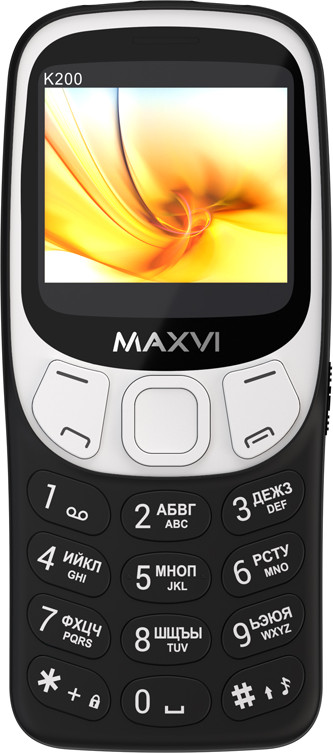 Мобильный телефон Maxvi K200 (черный) — фото 2