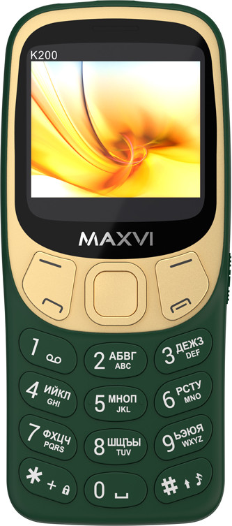 Мобильный телефон Maxvi K200 (темно-зеленый) — фото 2