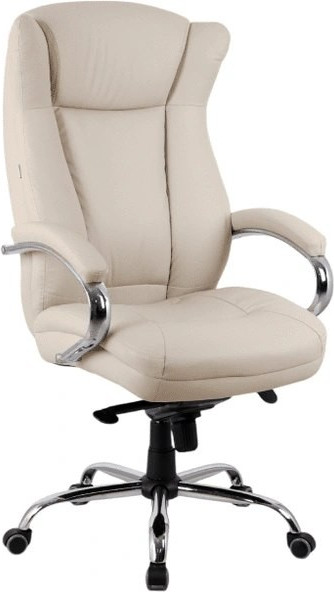 Кресло офисное King Style SHL-7-1 Hildi PU Chrome (экокожа, кремовый)