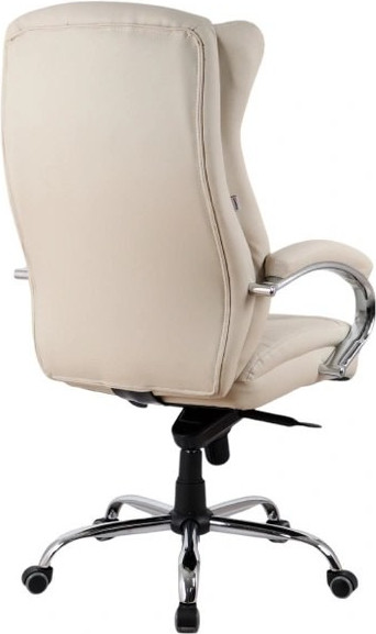 Кресло офисное King Style SHL-7-1 Hildi PU Chrome (экокожа, кремовый) — фото 4