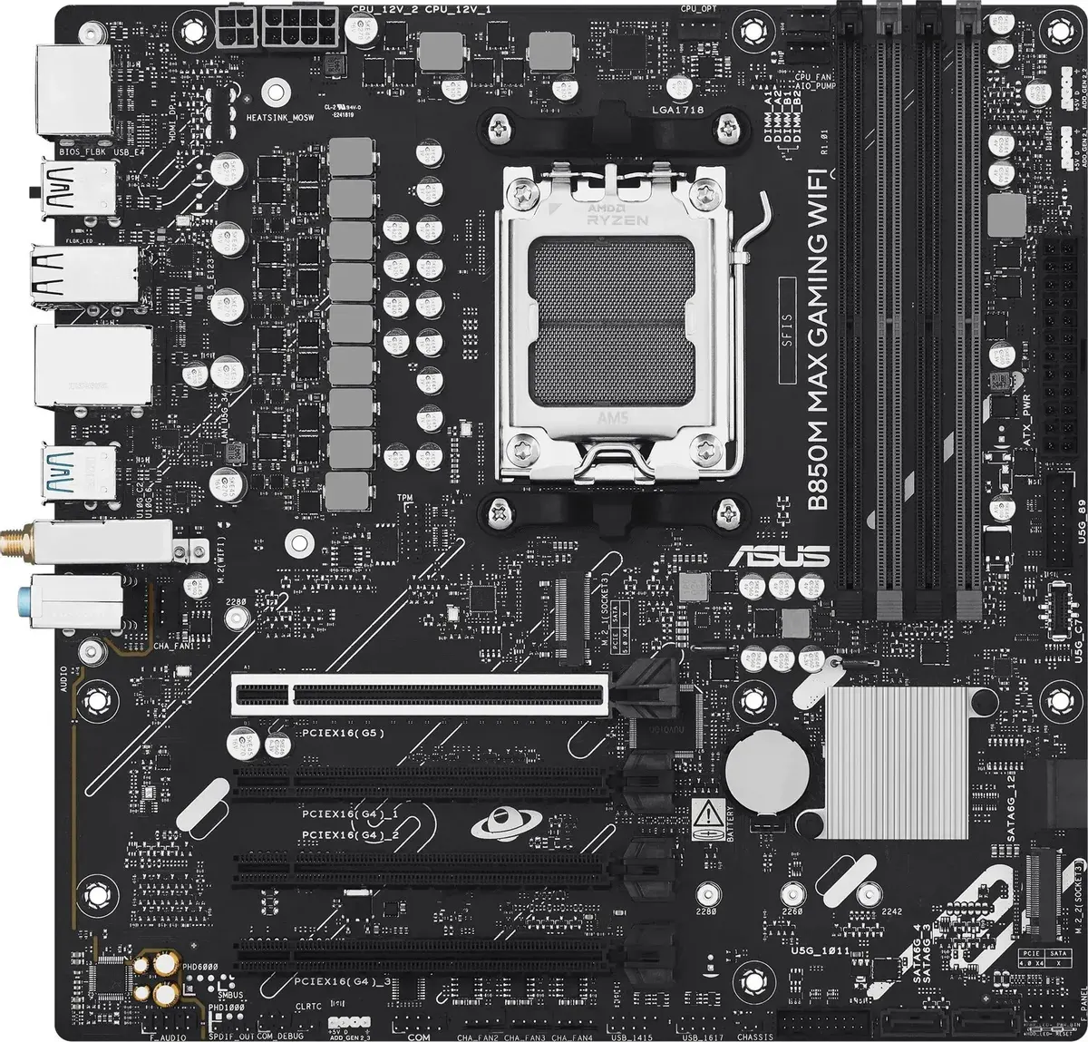 Материнская плата Asus B850M Max Gaming WiFi (90MB1LL0-M0EAY0) — фото 2