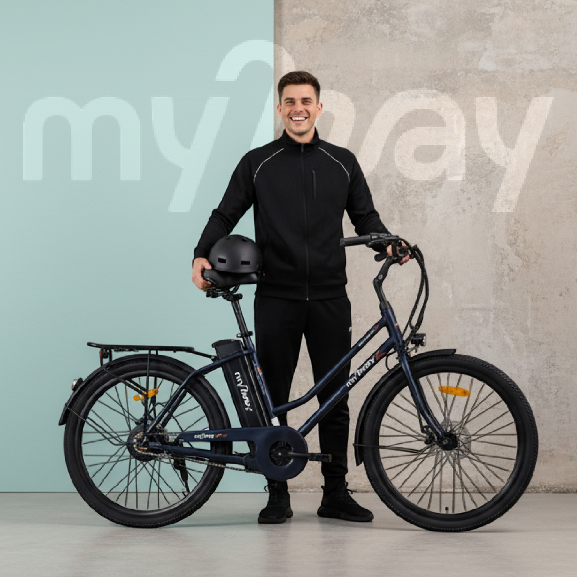 Электровелосипед MyWay Road 350 Max 26 (17, индиго матовый) — фото 3