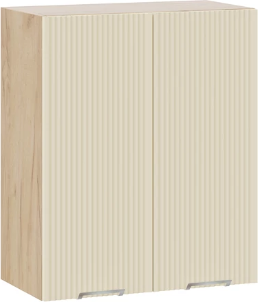 Шкаф навесной для кухни ТриЯ Кимберли 1ВВ6 с двумя дверьми ( дуб крафт золотой/крем)