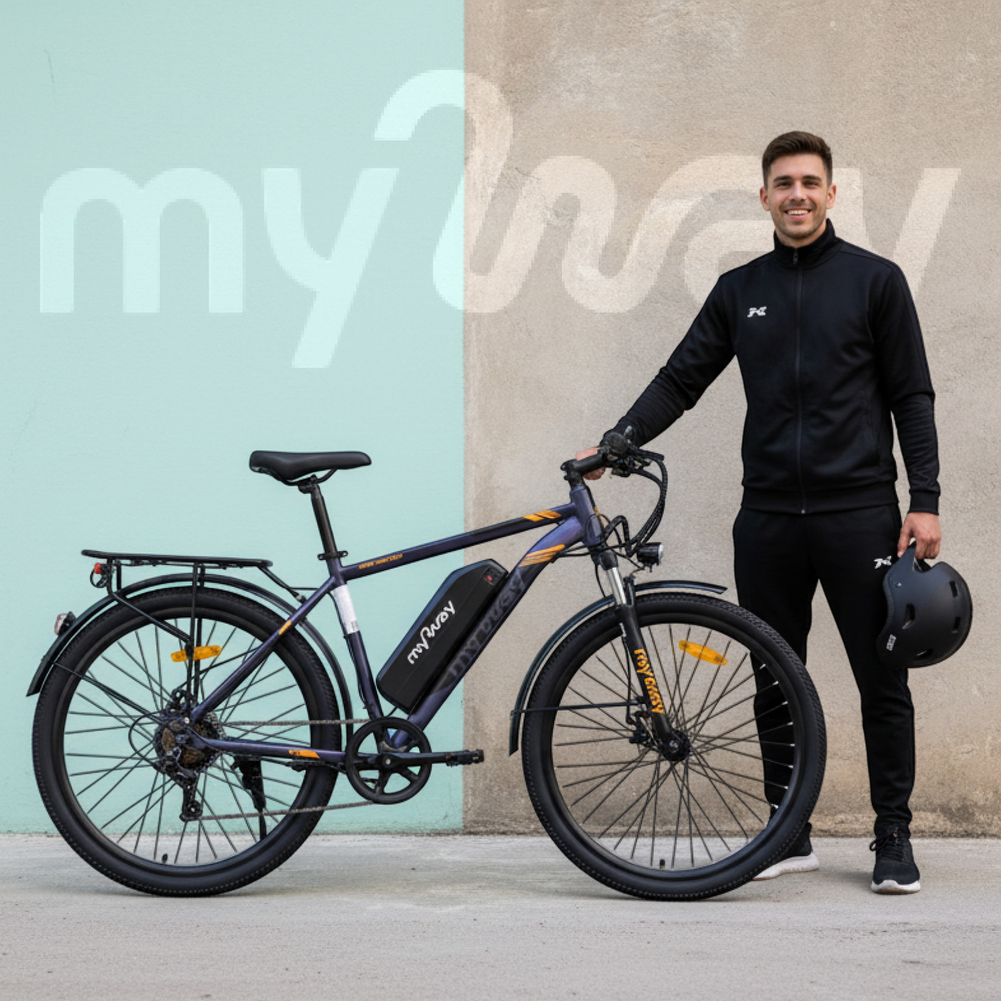 Электровелосипед MyWay Rock 350 Max 27.5 (19, графитовый матовый) — фото 3