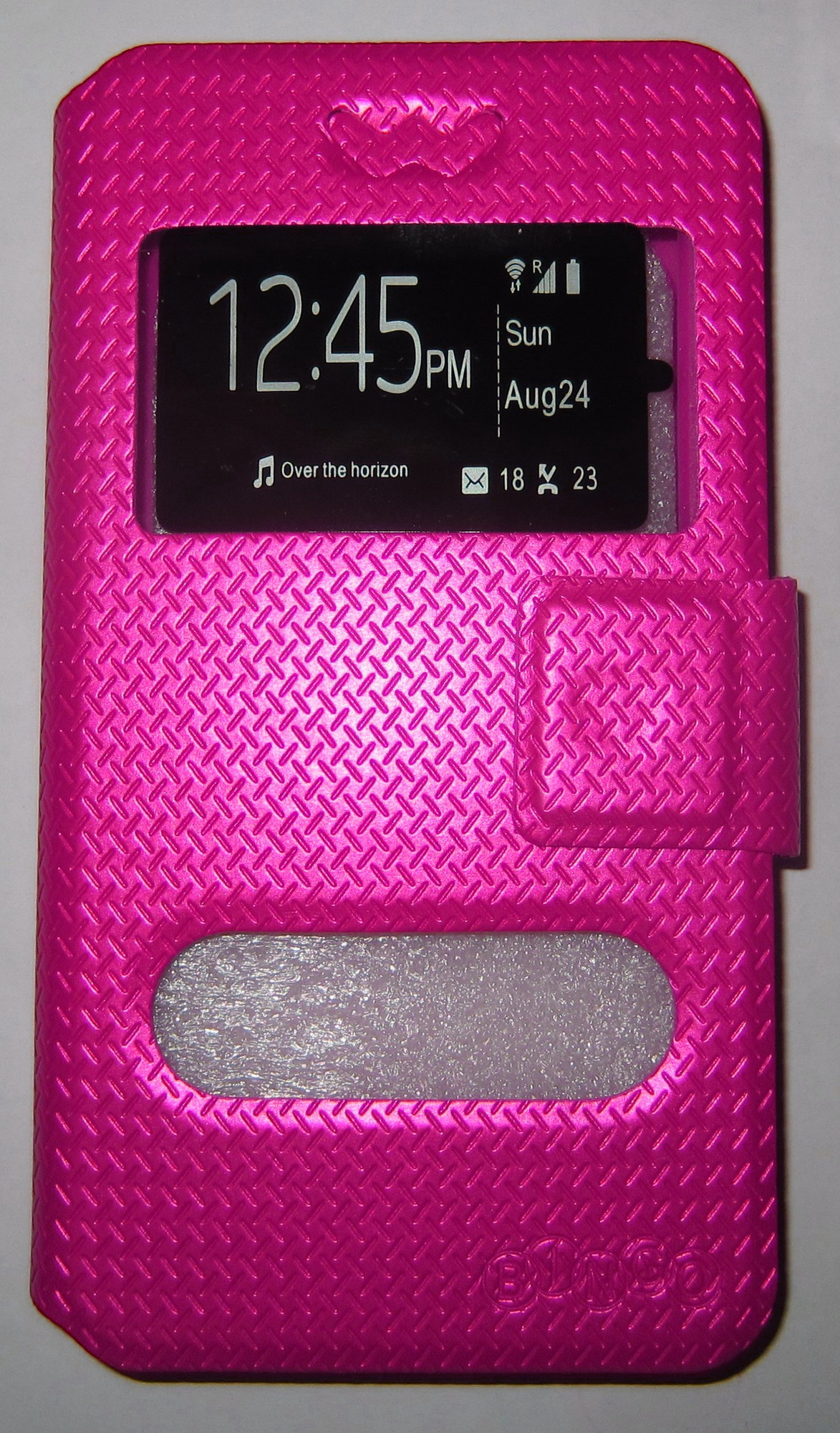 Чехол-книжка Bingo U2WH-Series с экраном 4.5 – 4.8" (розовый) — фото 3