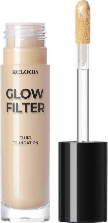 Тональный флюид Relouis Glow Filter Fluid Foundation тон 03 Warm Beige — фото 2