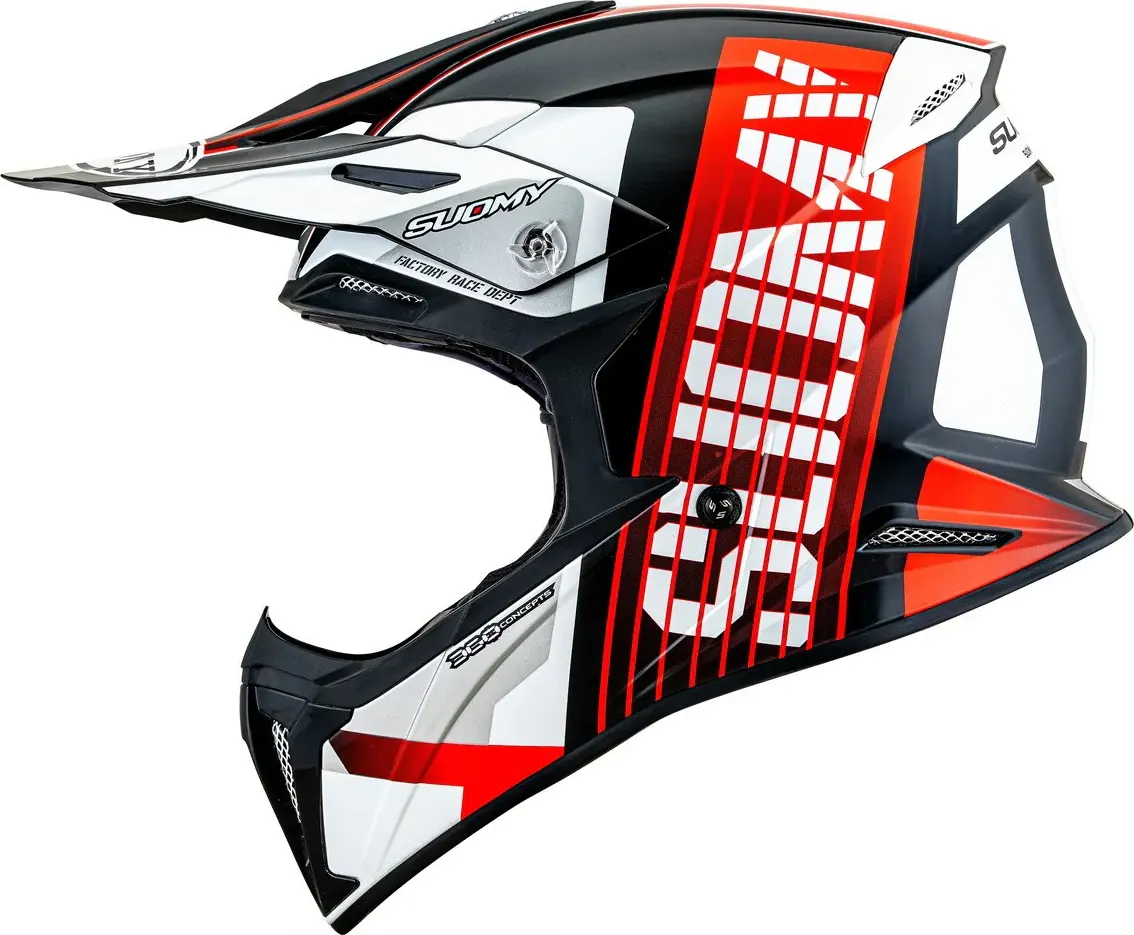 Мотошлем Suomy X-Wing Amped K6XW0022.6 (XL, черный/красный) — фото 5