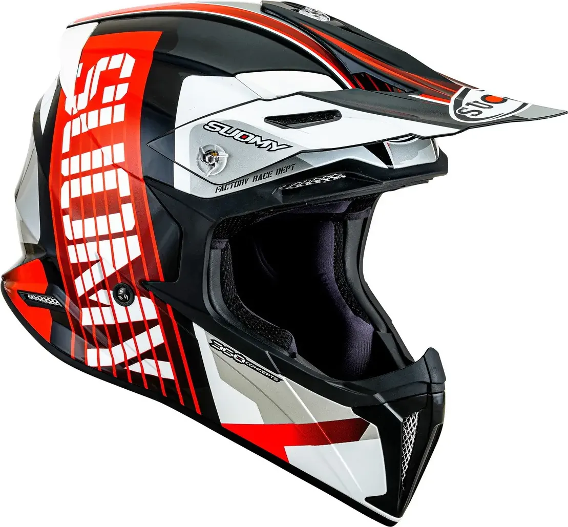 Мотошлем Suomy X-Wing Amped K6XW0022.6 (XL, черный/красный) — фото 3