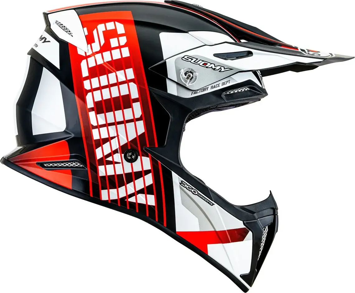 Мотошлем Suomy X-Wing Amped K6XW0022.6 (XL, черный/красный) — фото 4