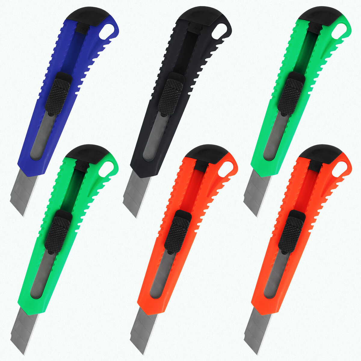 Набор ножей канцелярских Brauberg Classic / 238773 (6шт)